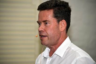 Dr Brian Armstrong. Professor in the WBS Chair of Digital Business, at an alumni networking event on 19 October 2017